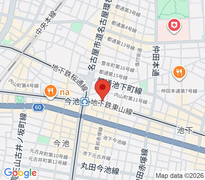 名古屋ボトムラインの地図