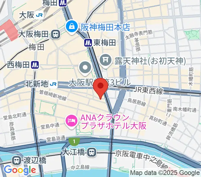 北新地ヌーヴォーの地図
