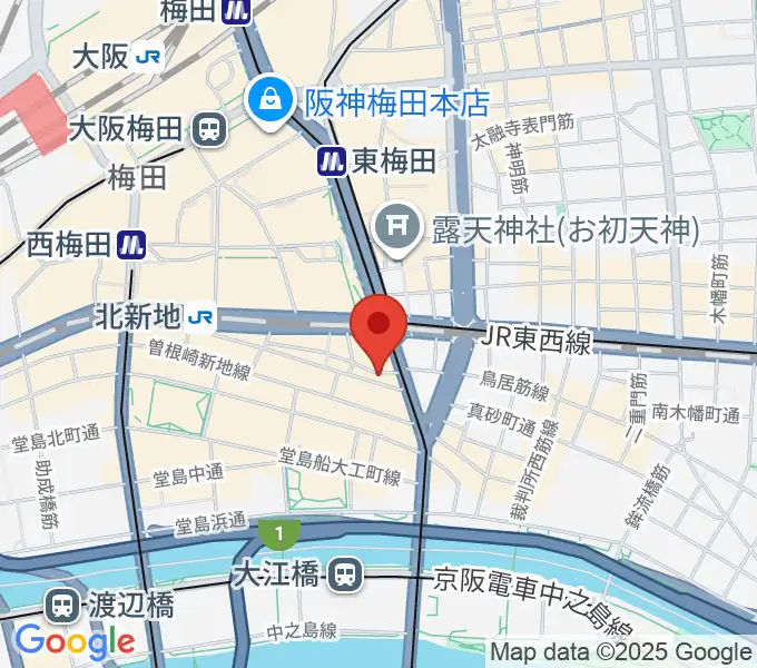 北新地ヌーヴォーの地図