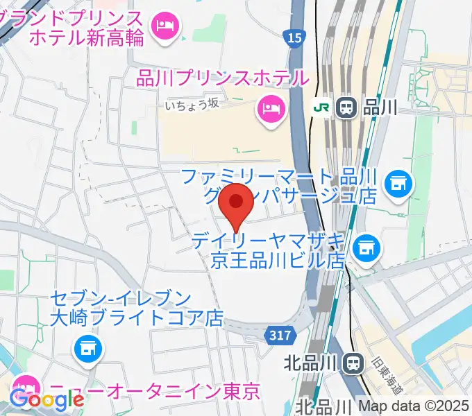 高輪プリンセスガルテン アンビエンテ/アンディムジークの地図