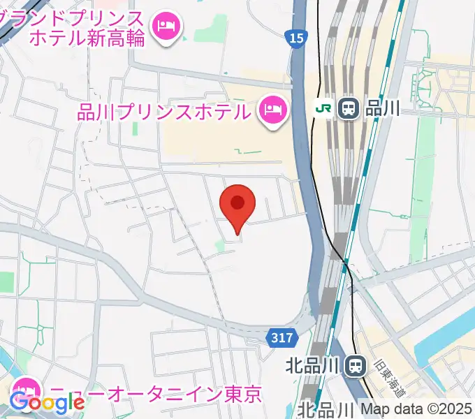 高輪プリンセスガルテン アンビエンテ/アンディムジークの地図