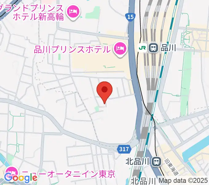 高輪プリンセスガルテン アンビエンテ/アンディムジークの地図