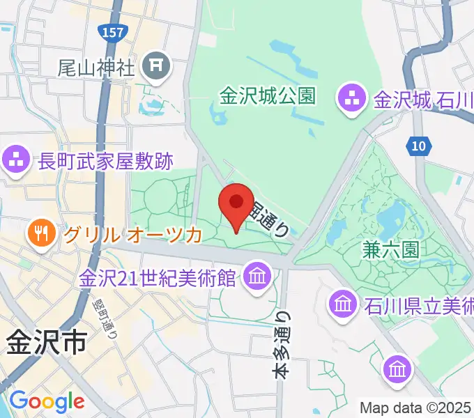 しいのき迎賓館の地図