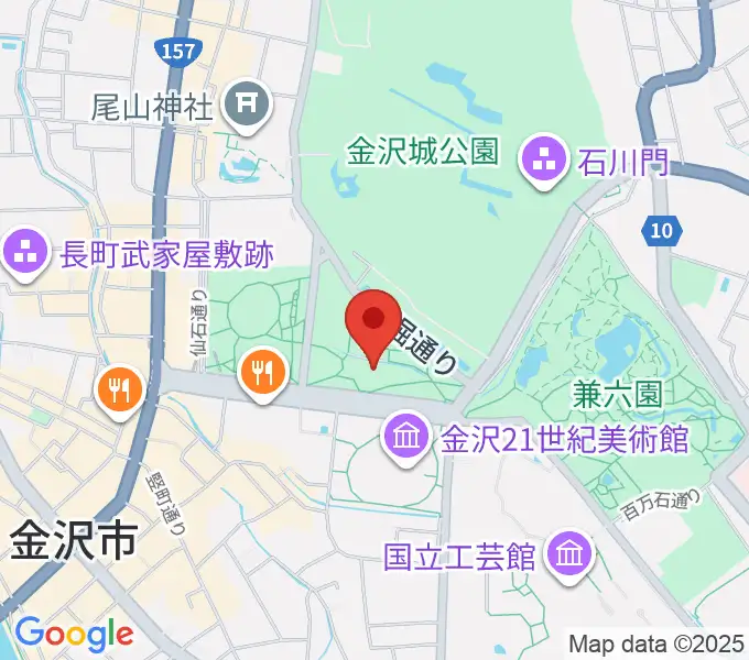 しいのき迎賓館の地図