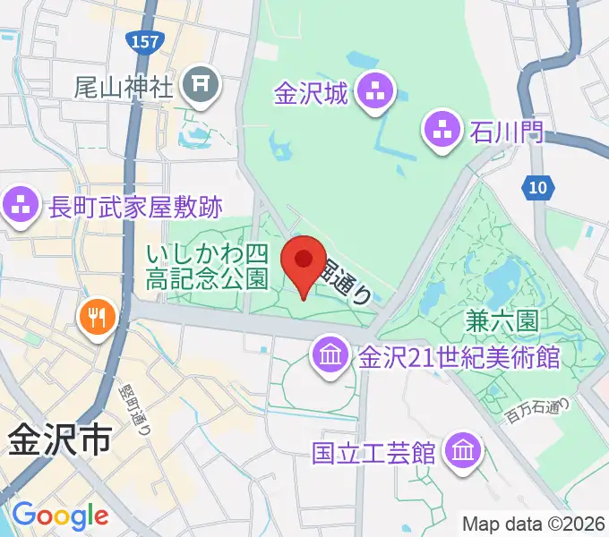 しいのき迎賓館の地図