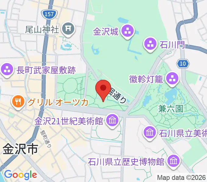 しいのき迎賓館の地図