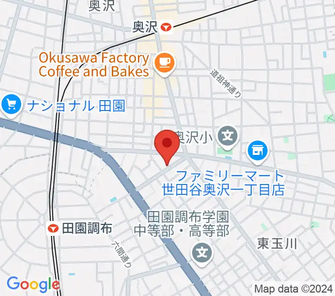 田園調布リトルジャイアントの地図