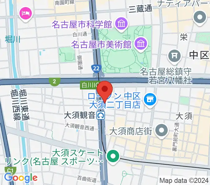 名古屋エレクトリックレディランドの地図