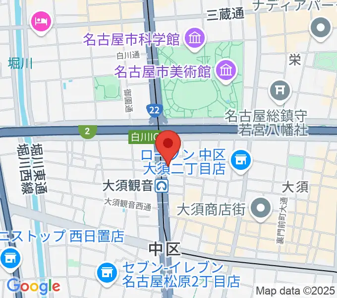 名古屋エレクトリックレディランドの地図