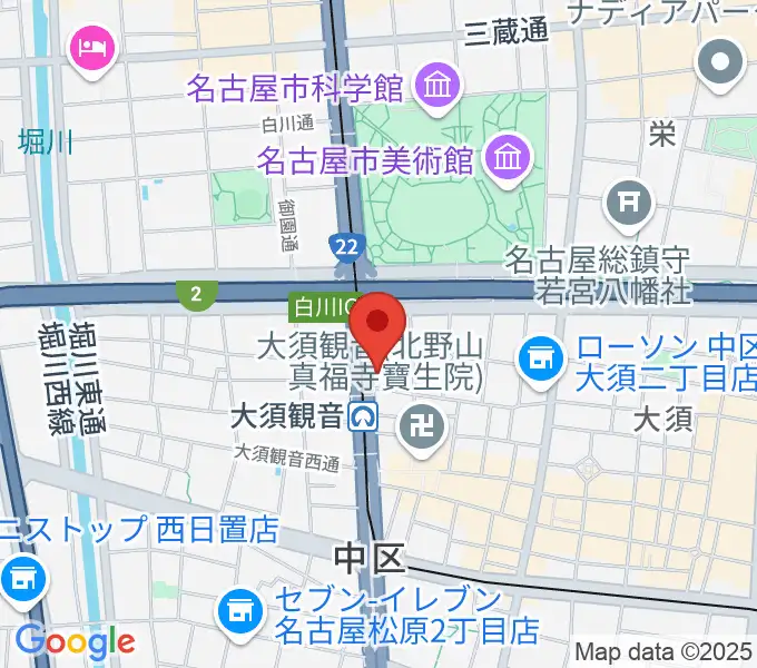 名古屋エレクトリックレディランドの地図