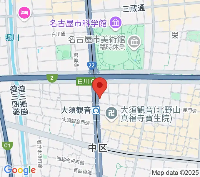 名古屋エレクトリックレディランドの地図