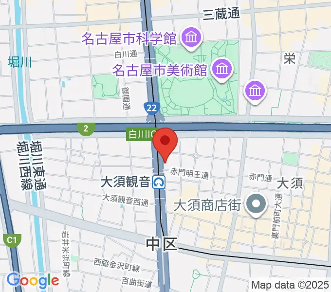 名古屋エレクトリックレディランドの地図