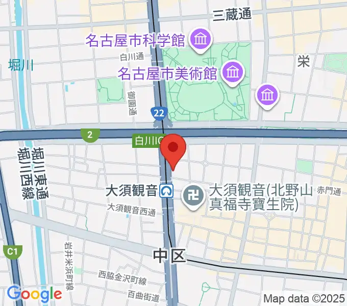名古屋エレクトリックレディランドの地図