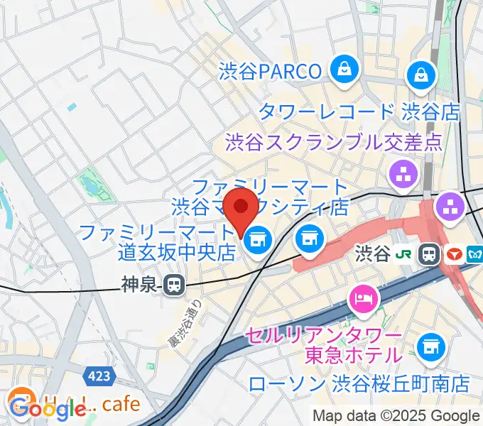 渋谷DESEO miniの地図