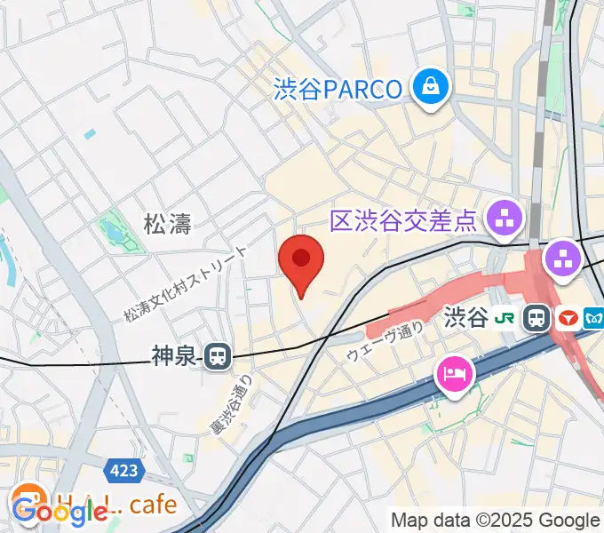 渋谷DESEO miniの地図