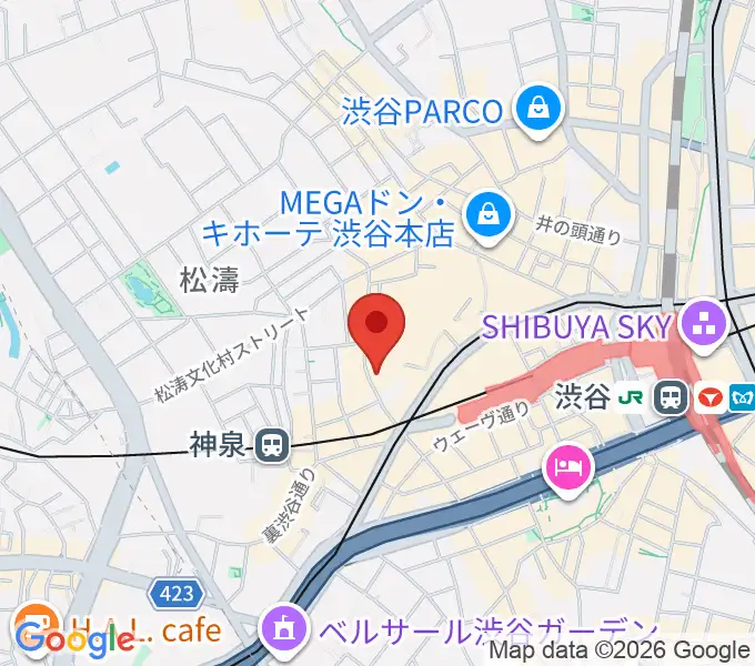渋谷DESEO miniの地図