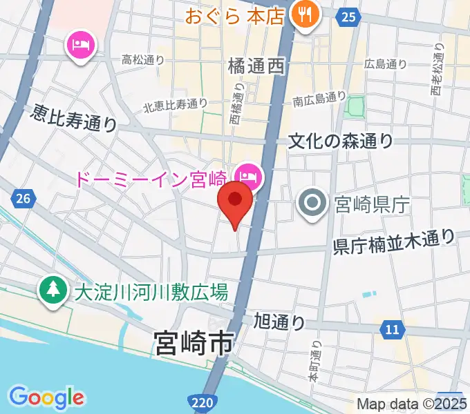 旬音スタジオの地図