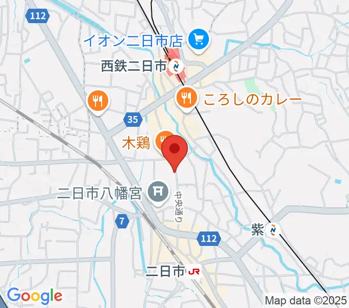 二日市ムーヴメントの地図