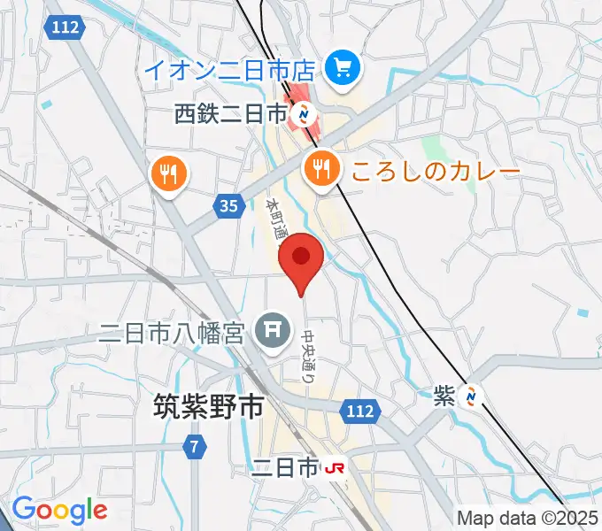 二日市ムーヴメントの地図