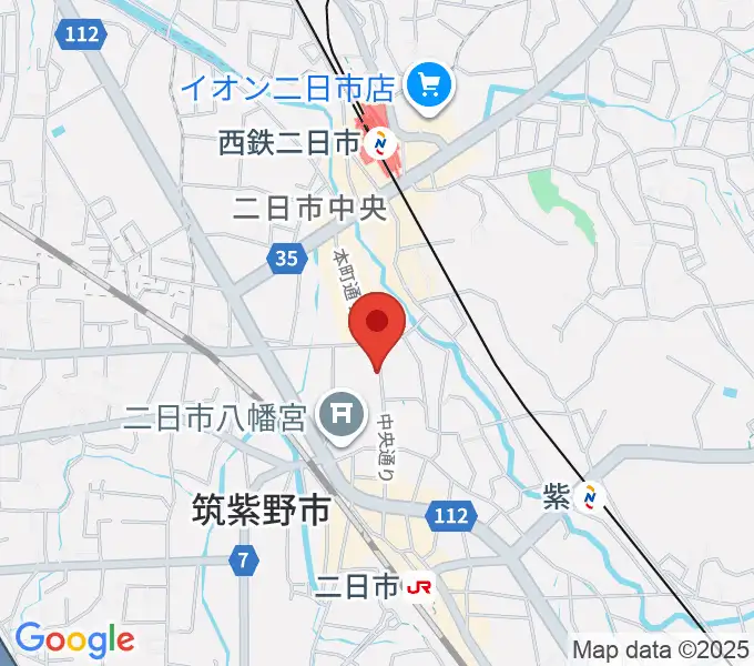 二日市ムーヴメントの地図