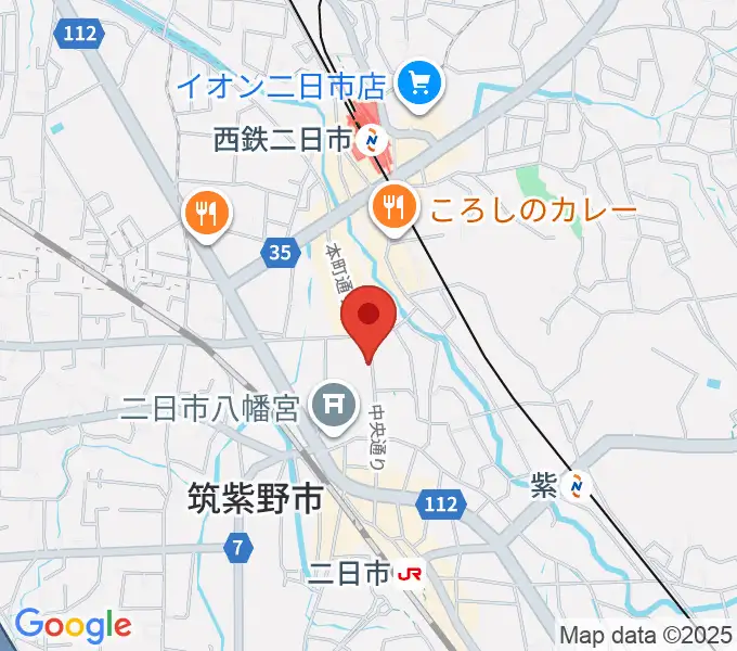 二日市ムーヴメントの地図