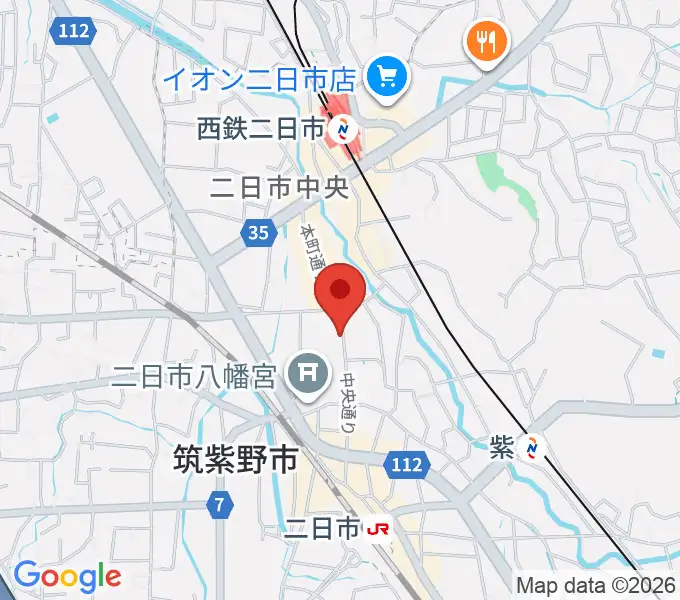 二日市ムーヴメントの地図