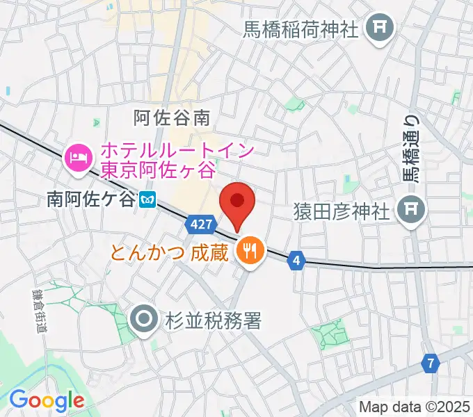ニュースター楽器 阿佐ヶ谷センターの地図