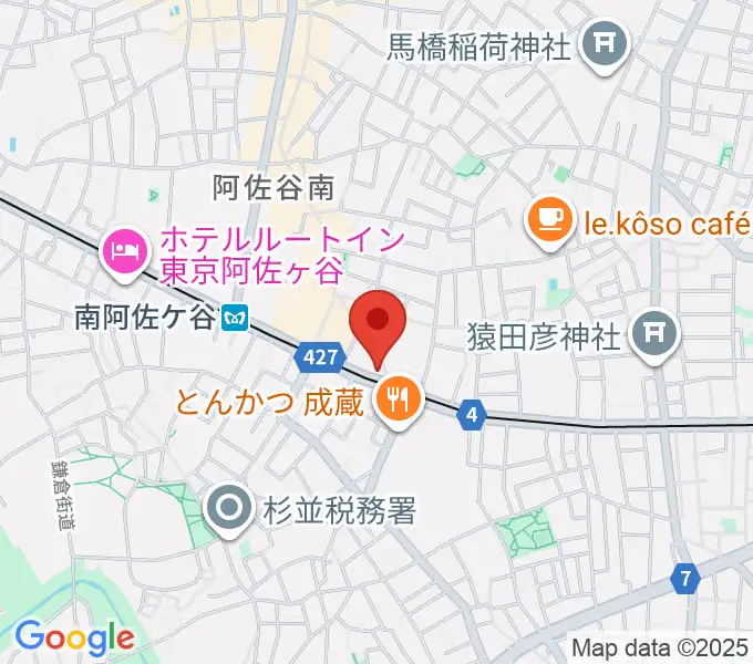 ニュースター楽器 阿佐ヶ谷センターの地図