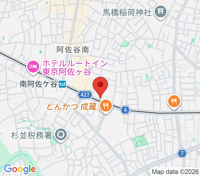 ニュースター楽器 阿佐ヶ谷センターの地図