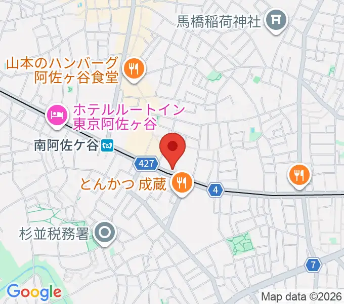 ニュースター楽器 阿佐ヶ谷センターの地図