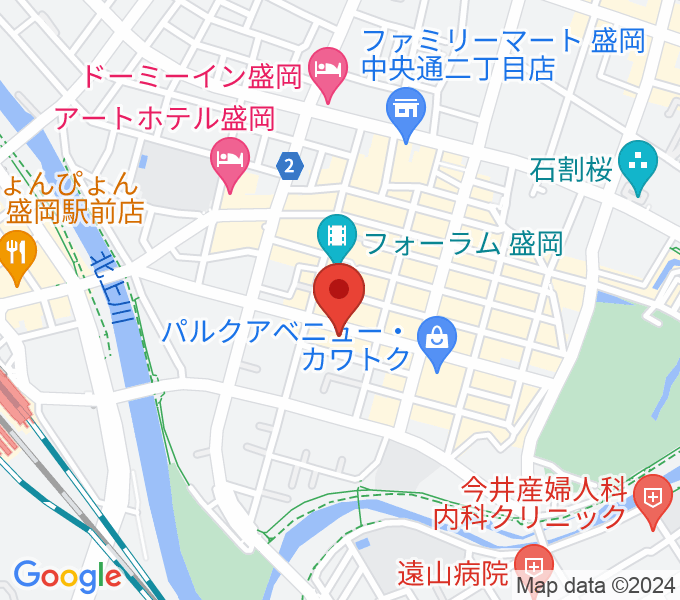 盛岡Bar Cafe the Sの場所