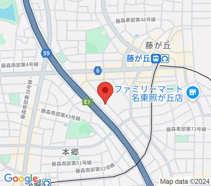 名古屋ミュージックファームの地図