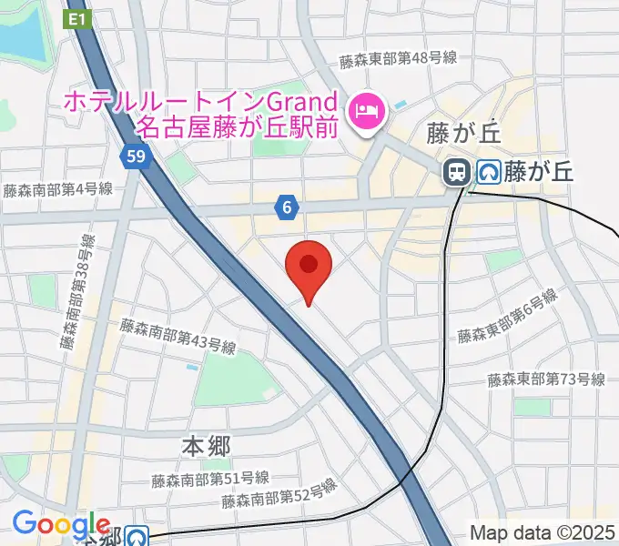 名古屋ミュージックファームの地図