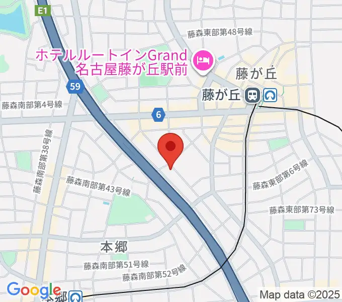 名古屋ミュージックファームの地図