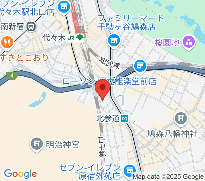 GRAPES北参道の地図