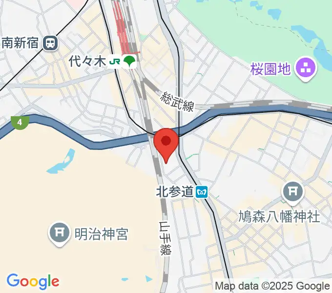 GRAPES北参道の地図