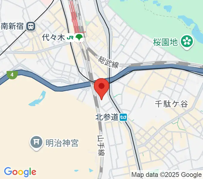 GRAPES北参道の地図