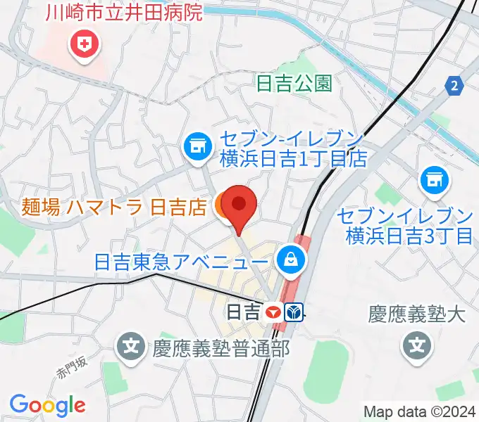 日吉ワンダーウォールの地図