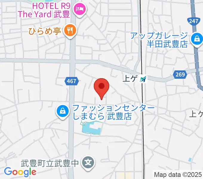 ガレージエスの地図