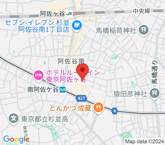 南阿佐ヶ谷ON THE ROOF plusの地図