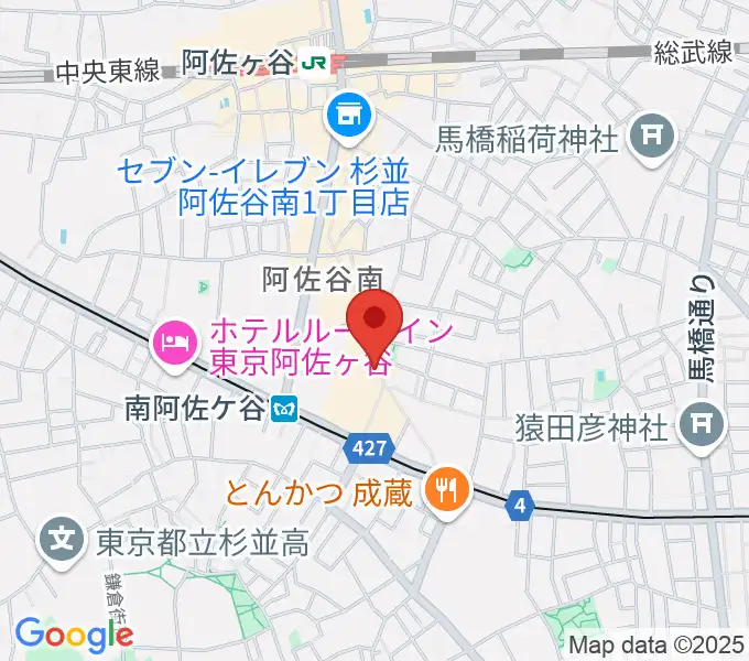 南阿佐ヶ谷ON THE ROOF plusの地図