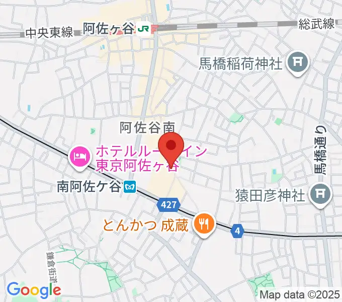 南阿佐ヶ谷ON THE ROOF plusの地図