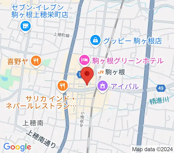 駒ヶ根NIRVASHの地図