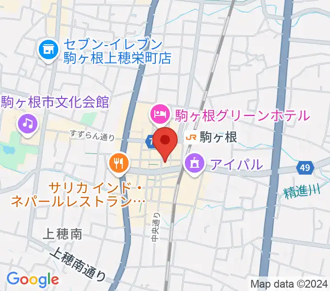 駒ヶ根NIRVASHの地図