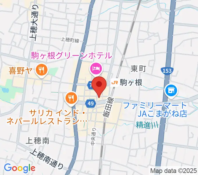 駒ヶ根NIRVASHの地図