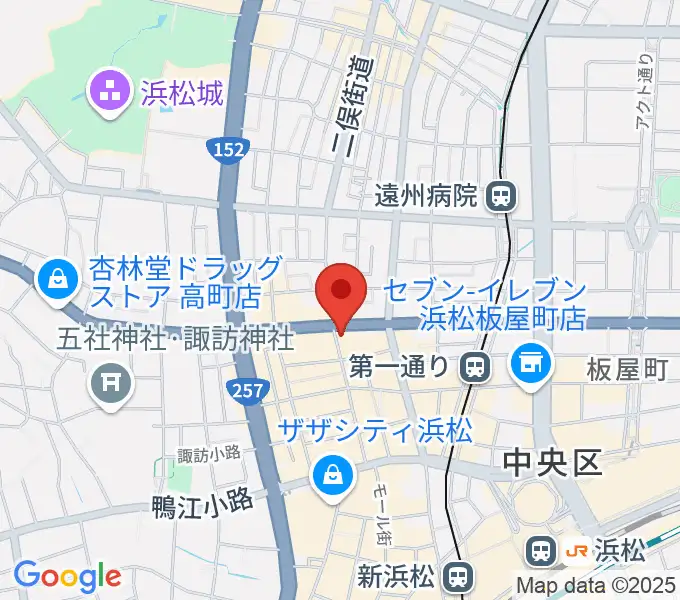 ジャズスポット アナログの地図