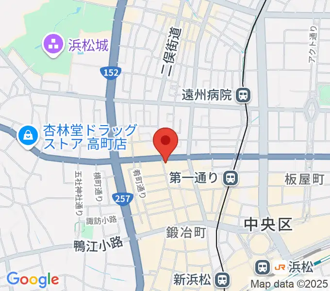 ジャズスポット アナログの地図