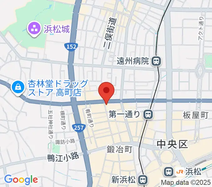 ジャズスポット アナログの地図