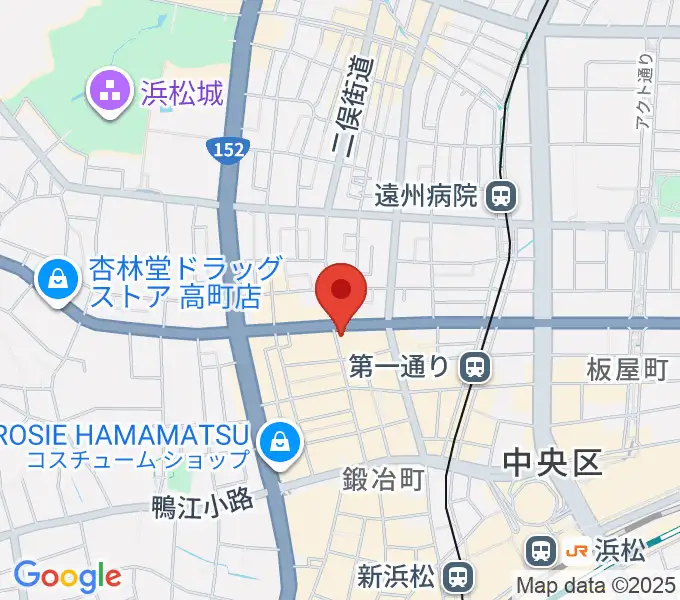 ジャズスポット アナログの地図