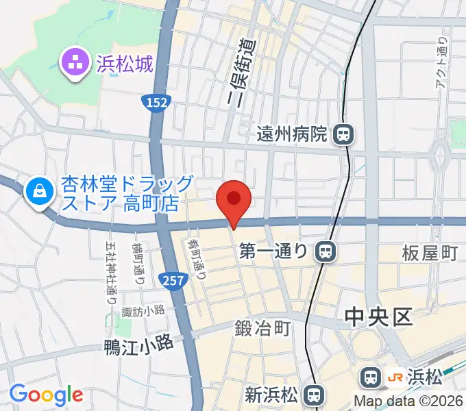 ジャズスポット アナログの地図